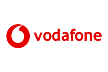 Vodafone logo.