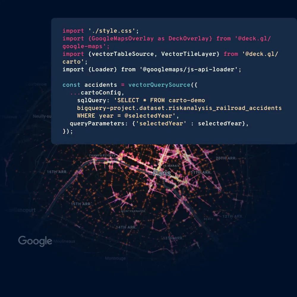 how to use CARTO for BigQuery for developers