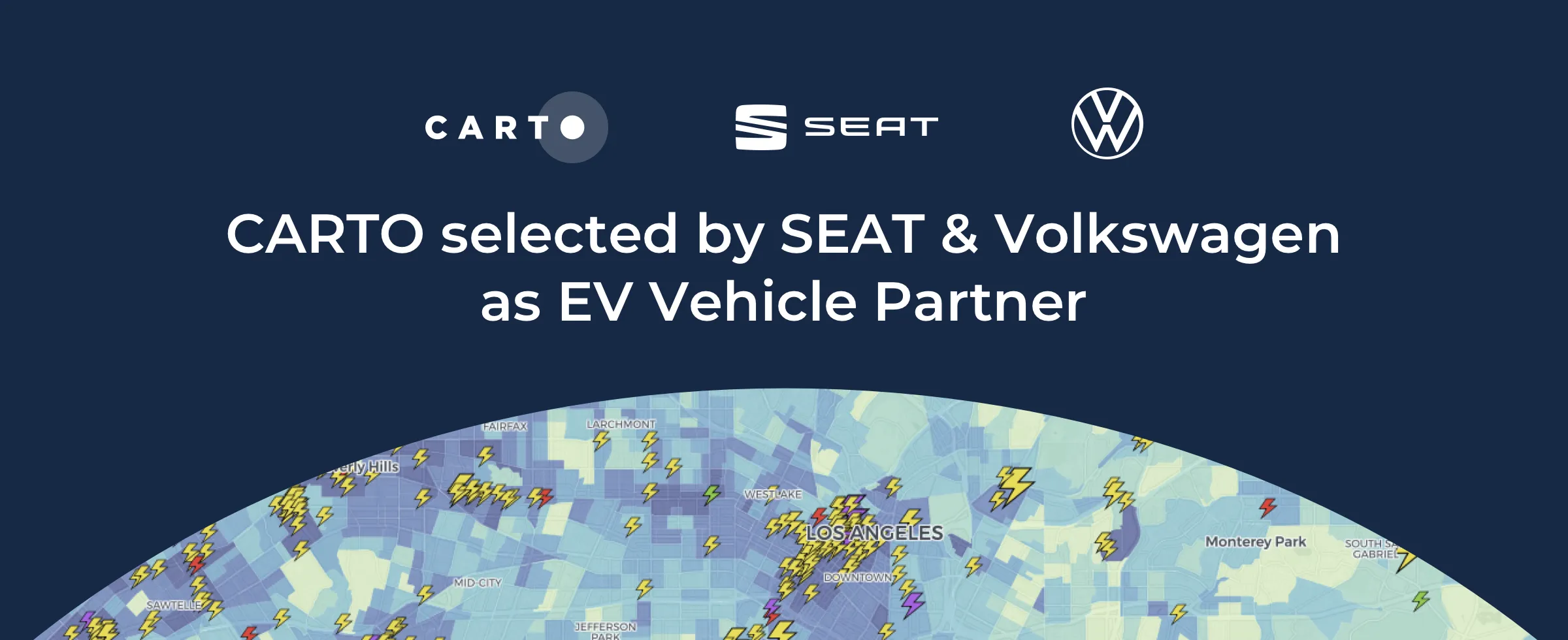 CARTO selected by SEAT & Volkswagen as key EV Vehicle Partner