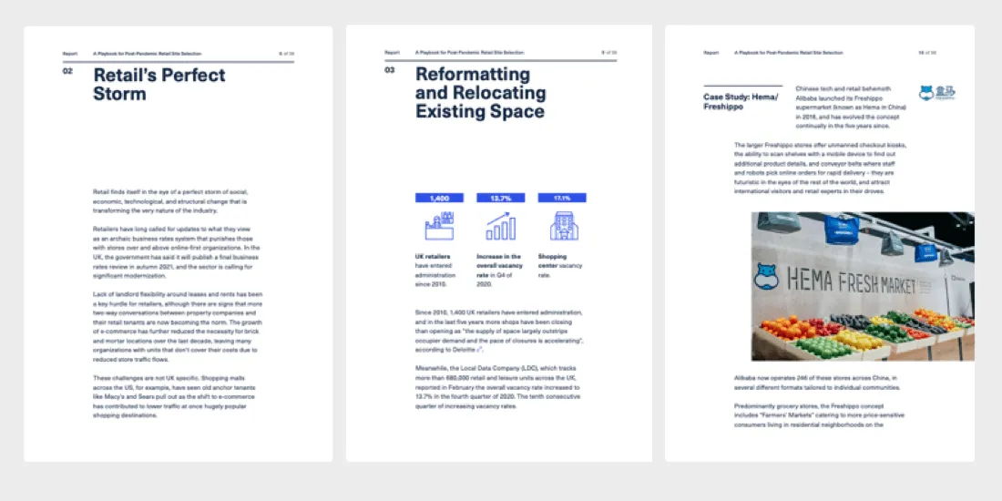 Graphic showing a preview of the section Retail&rsquo;s Perfect Storm