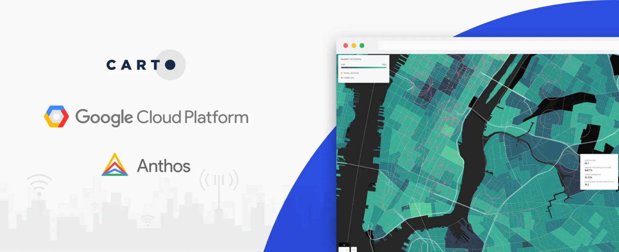 CARTO announced as a Google Cloud Edge partner for Communications Service Providers