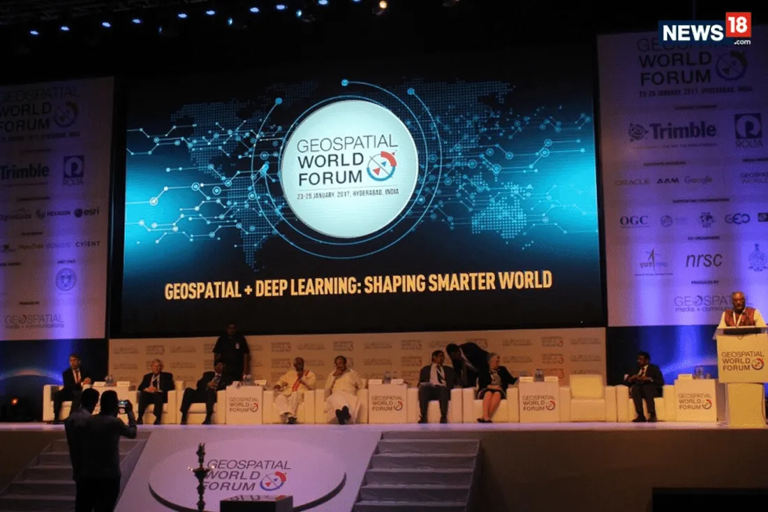 Photograph of attendees at Geospatial World Forum