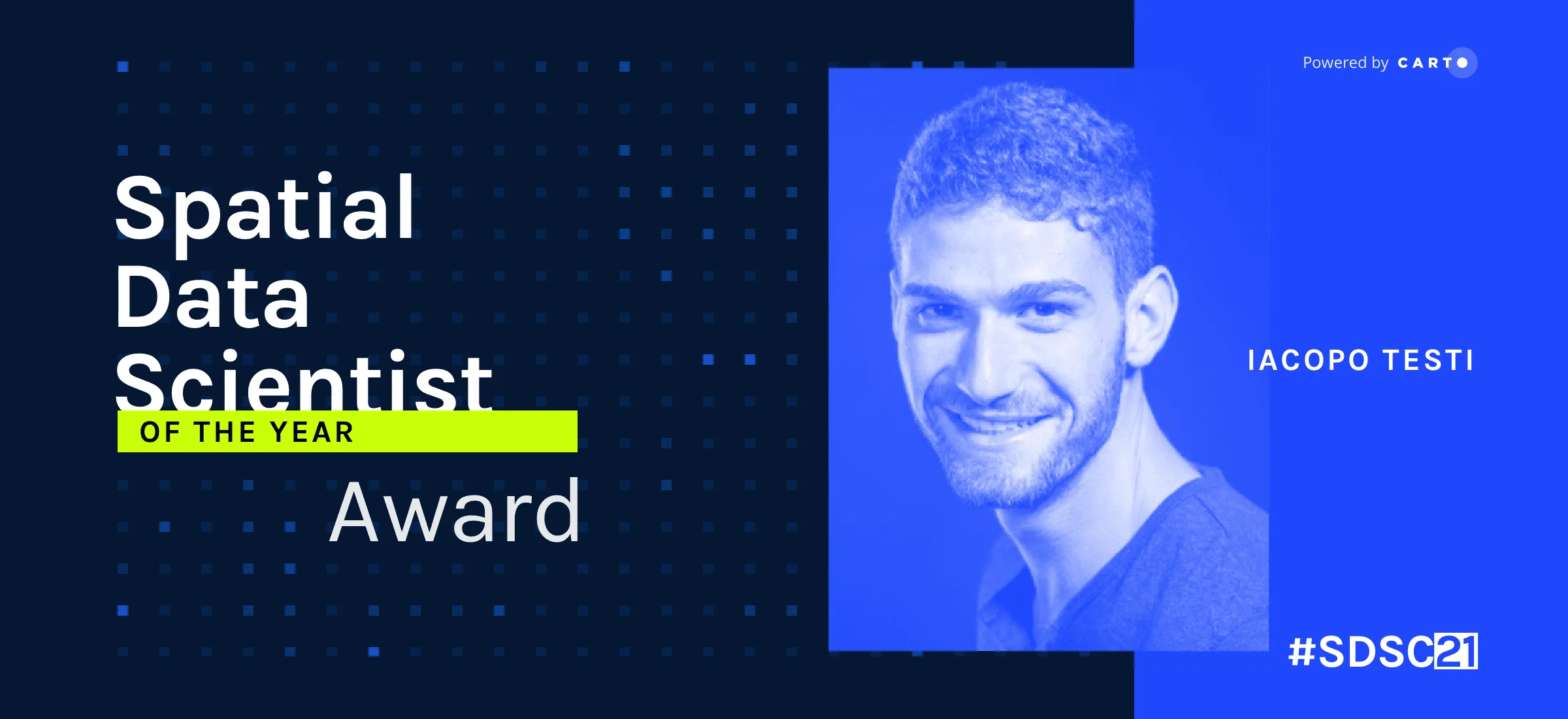 Announcing the Spatial Data Scientist of the Year 2021