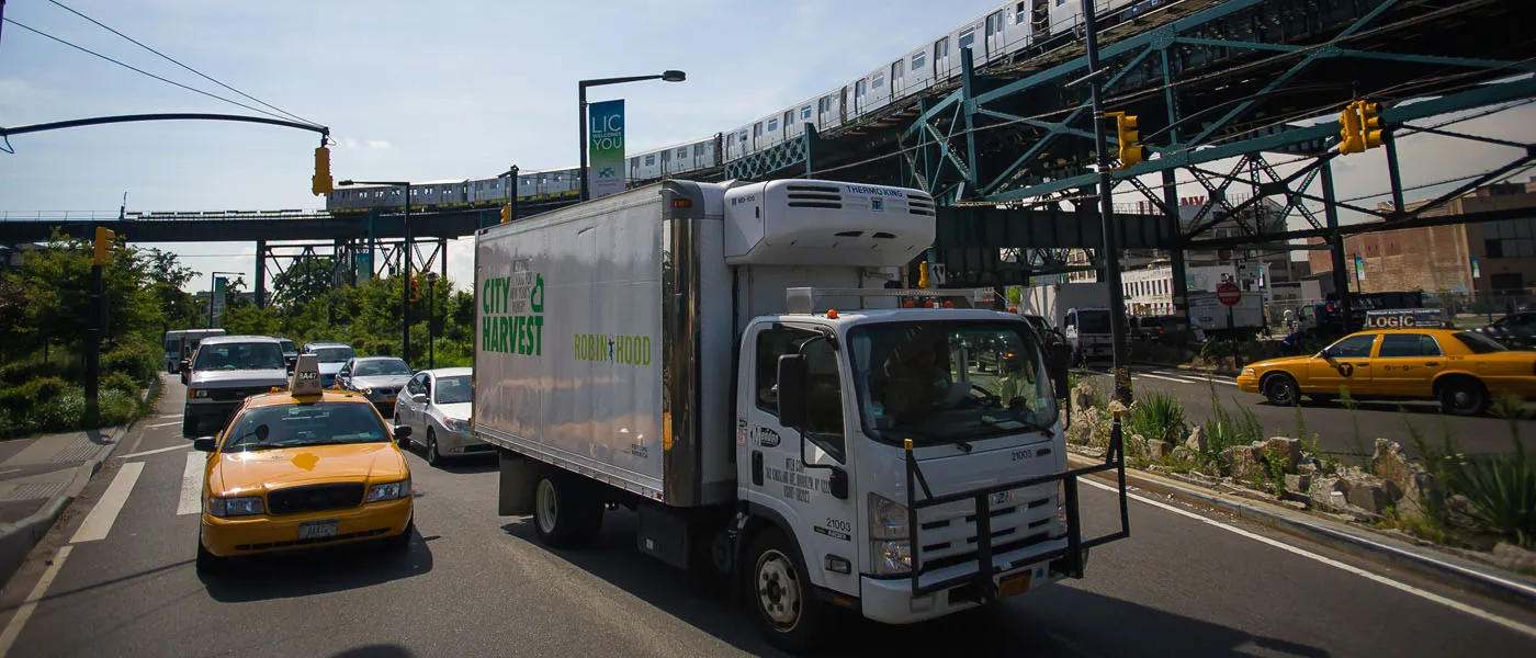 Photograph of one of City Harvest’s Delivery Vehicles
