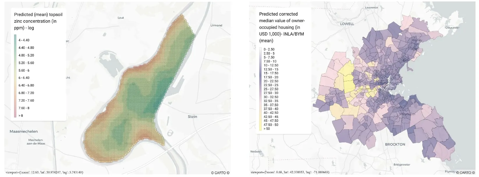 Figure 4: Spatial modelling