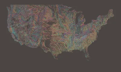 US Rivers Map