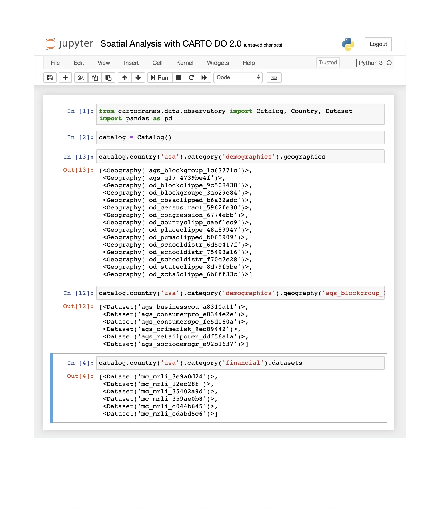 Spatial Analysis in Python