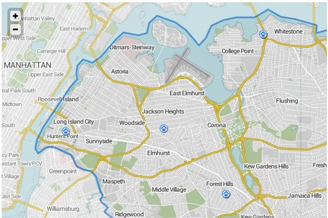 map of nyc for gis meetup
