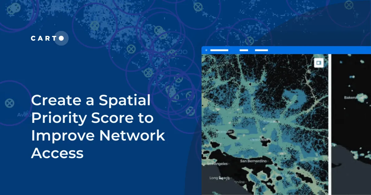 Create a Spatial Priority Score to Improve Network Access