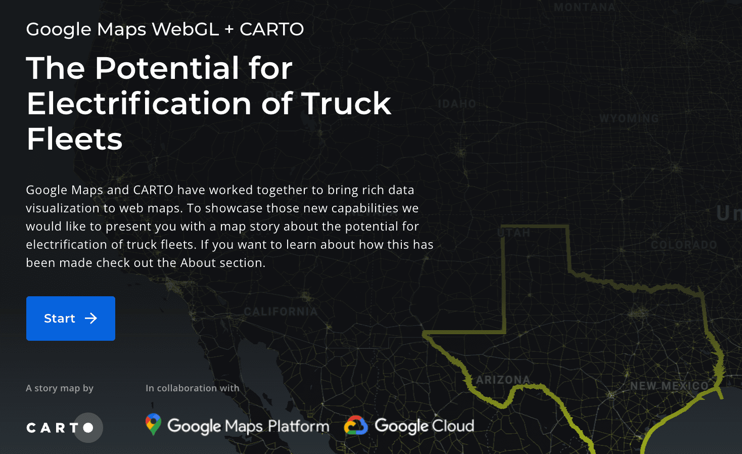 Screenshot of vehicle electrification demo