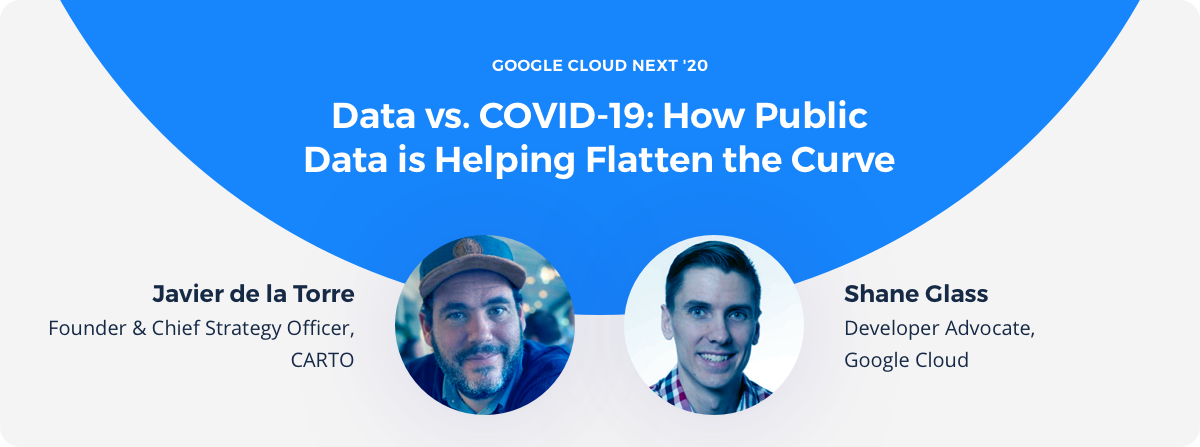 Photograph of speakers at Google Cloud Next