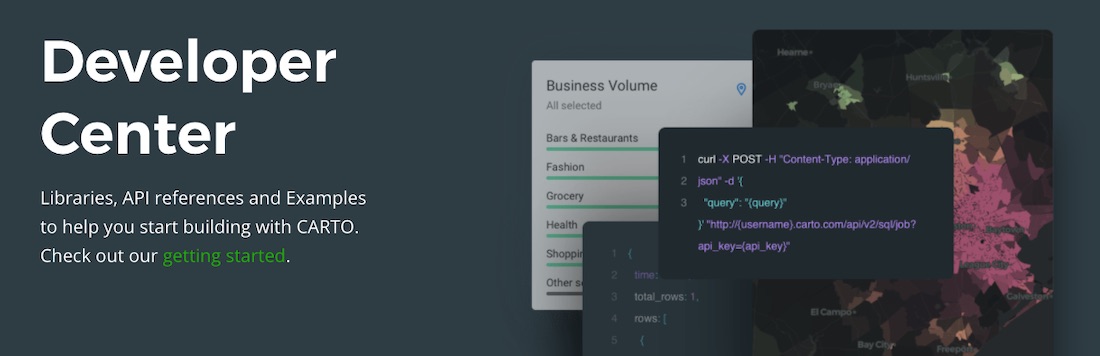 Screenshot of the new Developer Center