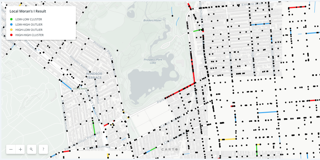 Collision Hotspots Styled for Quantity