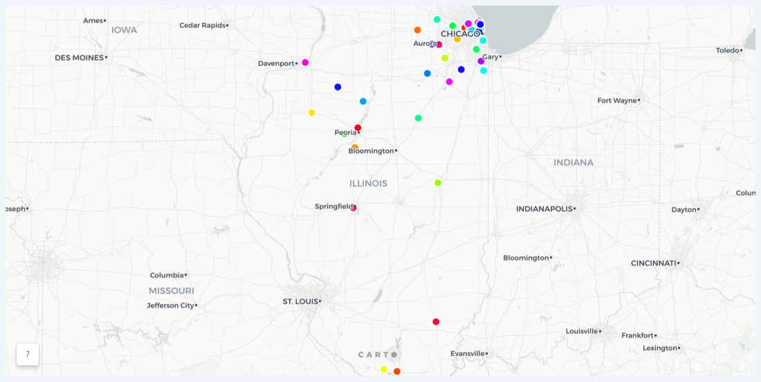 Sales Rep Home Locations