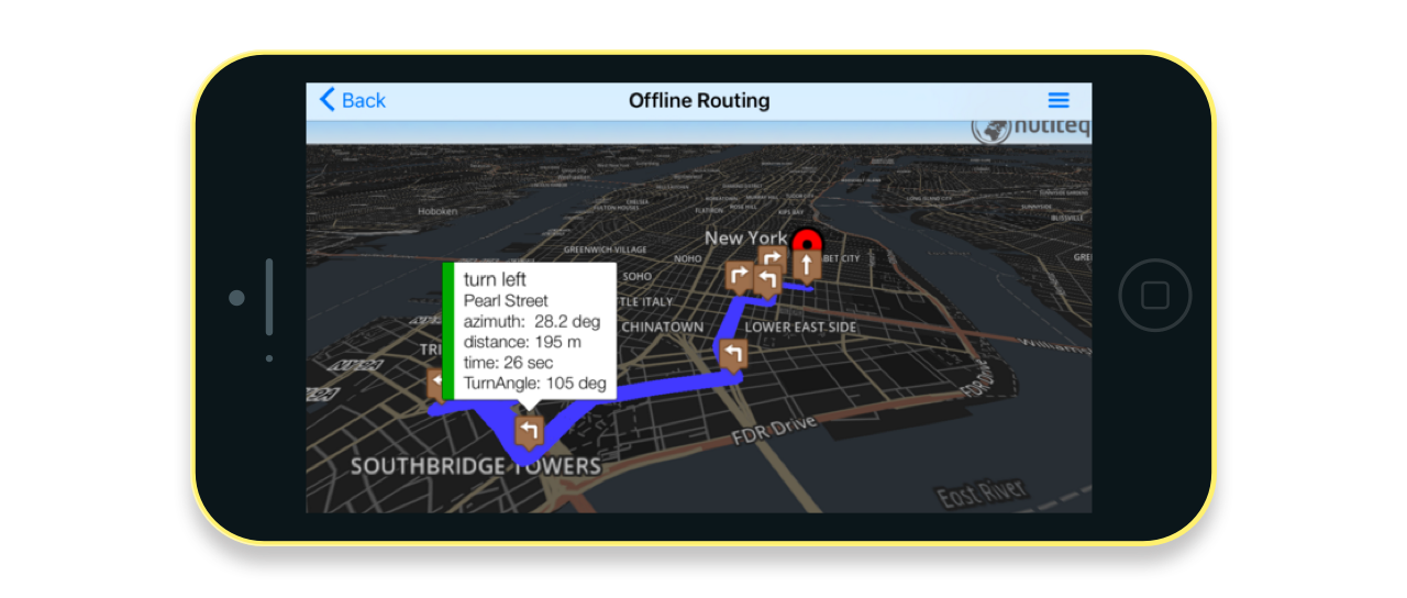 Offline routing with the SDK
