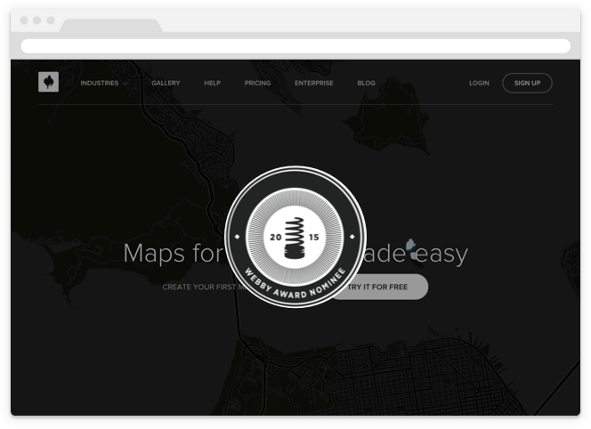 CartoDB + Webby Awards