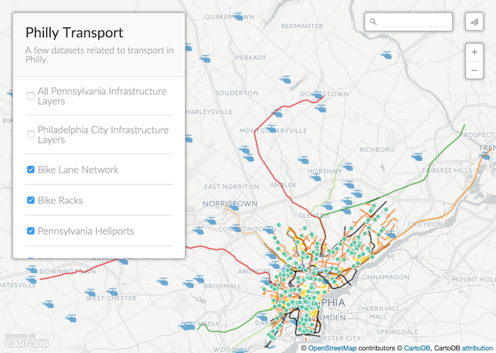 Multilayer Geoportal site