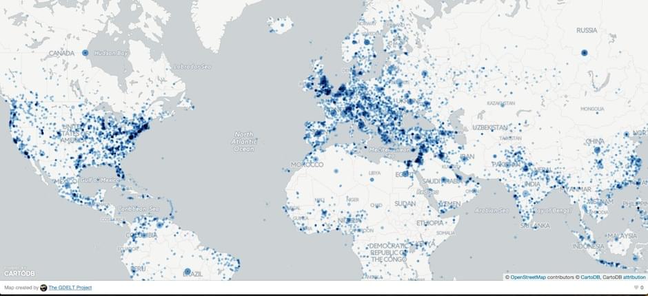 All GDELT on a Map